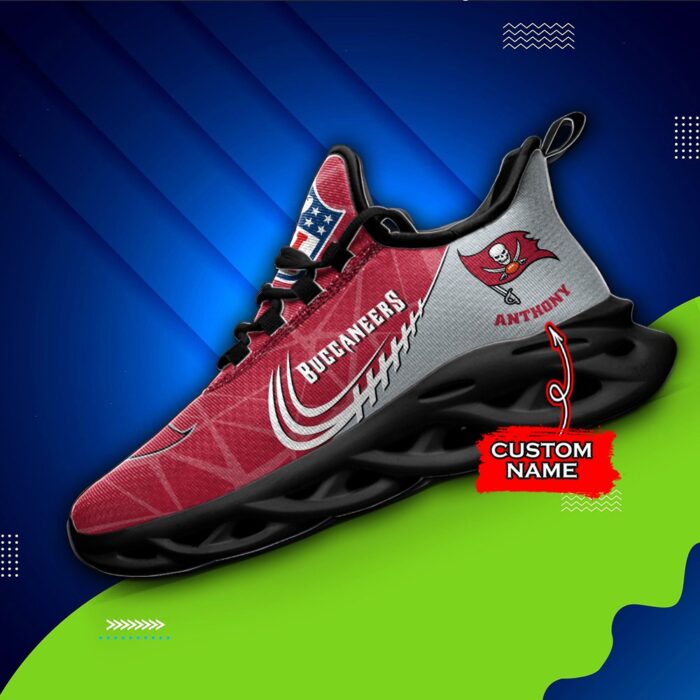 NFL Tampa Bay Buccaneers Max Soul Sneaker Custom Name Ver 3