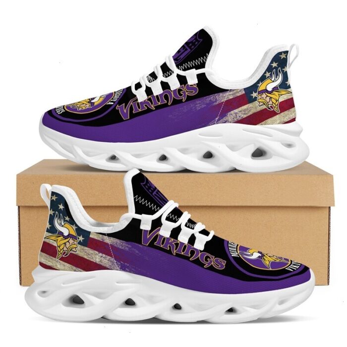 NFL Team Minnesota Vikings Max Soul Shoes Fan Gift