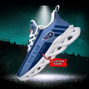 NFL Tennessee Titans Max Soul Sneaker Custom Name 40M12