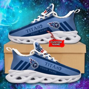 NFL Tennessee Titans Max Soul Sneaker Custom Name 40M12