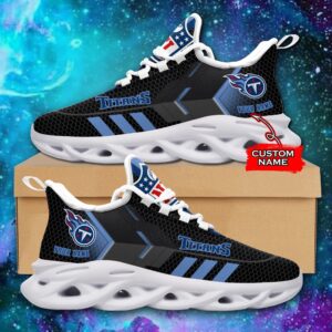 NFL Tennessee Titans Max Soul Sneaker Custom Name 43M1