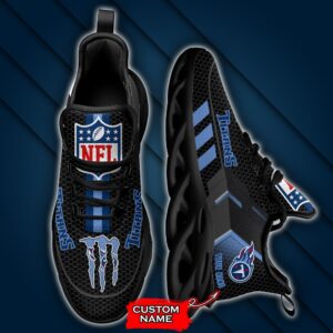 NFL Tennessee Titans Max Soul Sneaker Custom Name 43M1