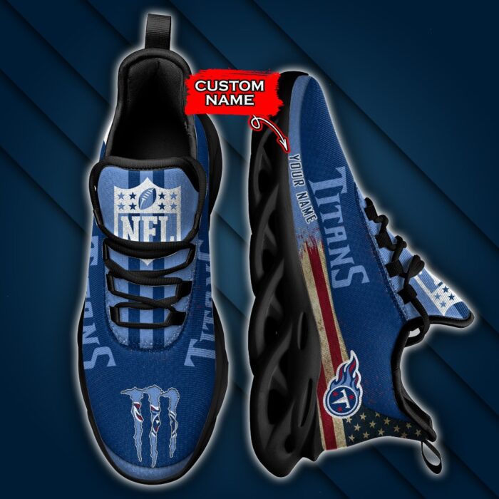 NFL Tennessee Titans Max Soul Sneaker Custom Name Pod 42 M1RTT