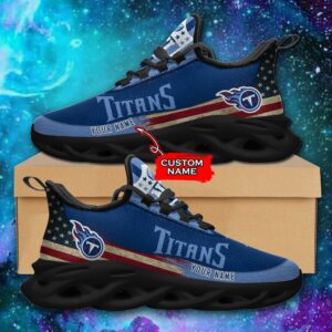 NFL Tennessee Titans Max Soul Sneaker Custom Name Pod 42 M1RTT