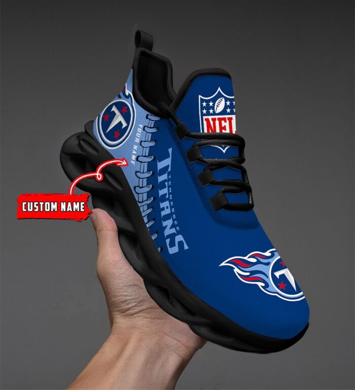 NFL Tennessee Titans Max Soul Sneaker Custom Name Ver 1