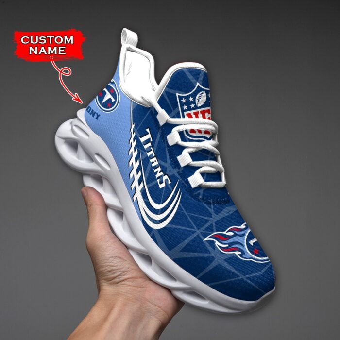 NFL Tennessee Titans Max Soul Sneaker Custom Name Ver 3