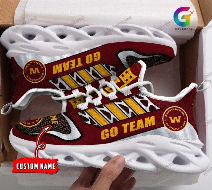 NFL Washington Commanders Custom Name Go Team Max Soul Shoes