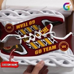 NFL Washington Commanders Custom Name Go Team Max Soul Shoes