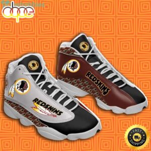 NFL Washington Redskins Grey Brown Air Jordan 13 Shoes