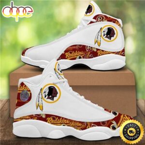 NFL Washington Redskins White Design Air Jordan 13 Shoes