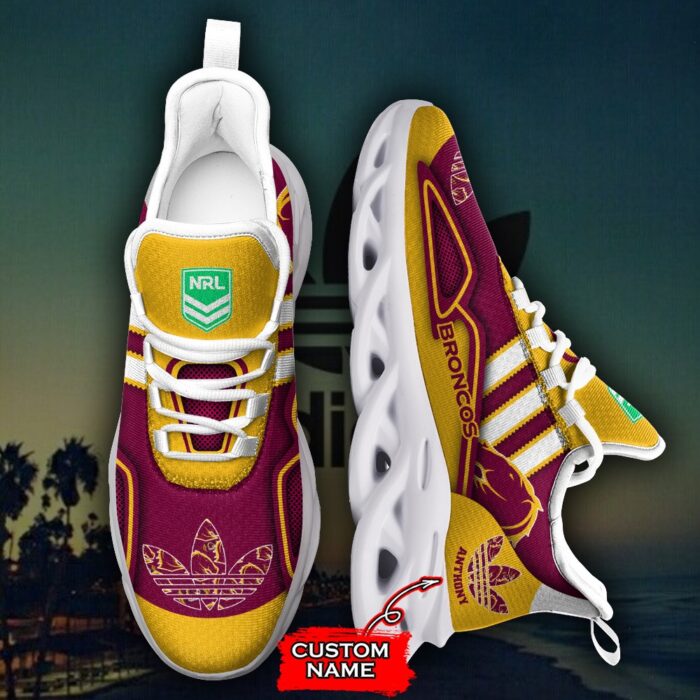 NRL Brisbane Broncos Max Soul Sneaker Adidas 34 M12HTN3244