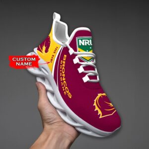 NRL Brisbane Broncos Max Soul Sneaker Custom Name C44