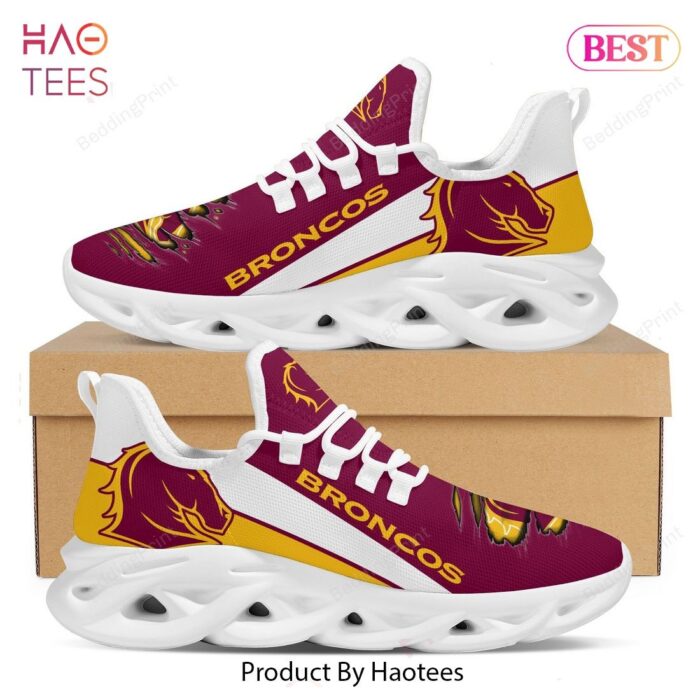 NRL Brisbane Broncos Red Mix Gold Max Soul Shoes