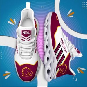 NRL Brisbane Broncos White Maroon Max Soul Shoes V10