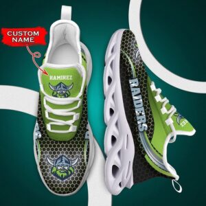 NRL Canberra Raiders Custom Name Green Max Soul Shoes V3