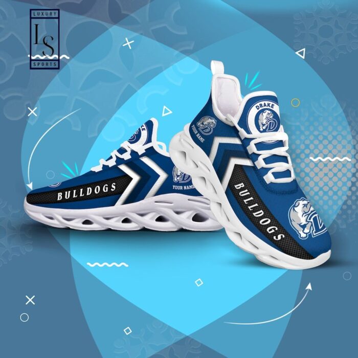 NRL Canterbury-Bankstown Bulldogs Custom Name Blue Black Max Soul Shoes