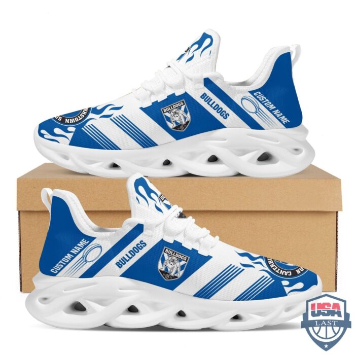 NRL Canterbury-Bankstown Bulldogs Custom Name Blue White Max Soul Shoes V3