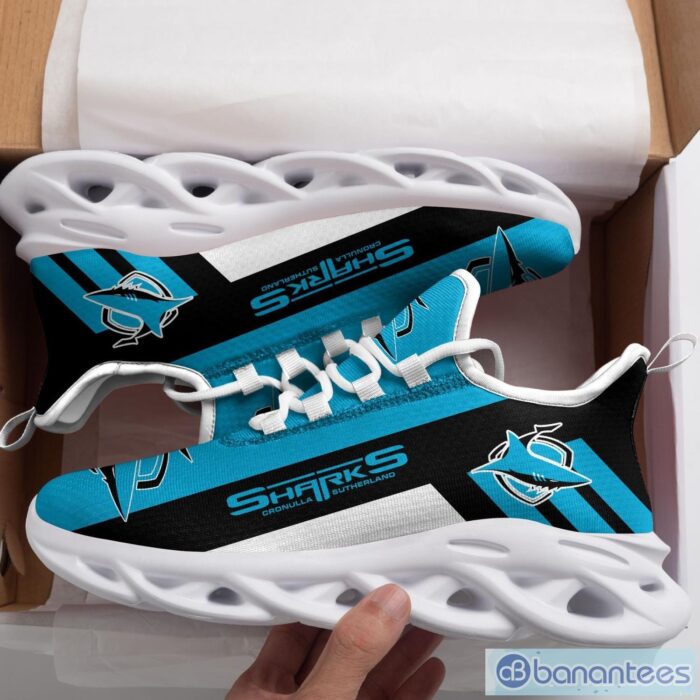 NRL Cronulla-Sutherland Sharks Blue Black Max Soul Shoes