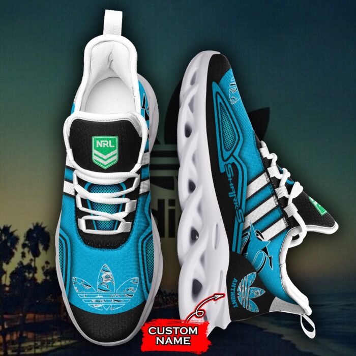 NRL Cronulla-Sutherland Sharks Max Soul Sneaker Adidas 34 M12HTN3247