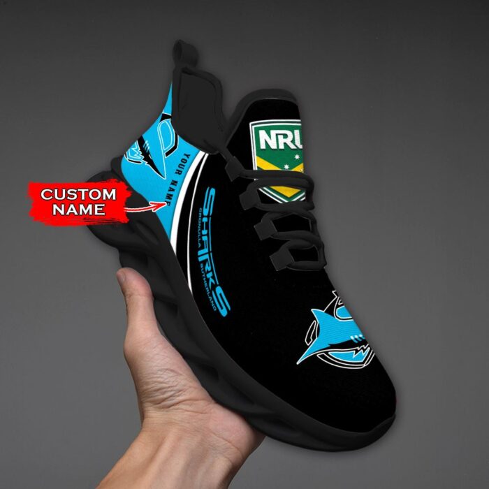 NRL Cronulla-Sutherland Sharks Max Soul Sneaker Custom Name C47