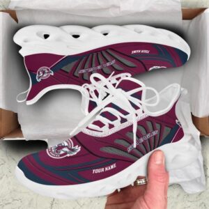 NRL Manly Warringah Sea Eagles Custom Name Maroon Max Soul Shoes