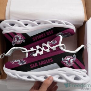 NRL Manly Warringah Sea Eagles Maroon Black Max Soul Shoes