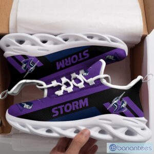 NRL Melbourne Storm Black Purple Max Soul Shoes Fan Gift