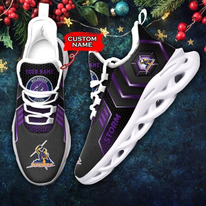 NRL Melbourne Storm Max Soul Sneaker Custom Name D02