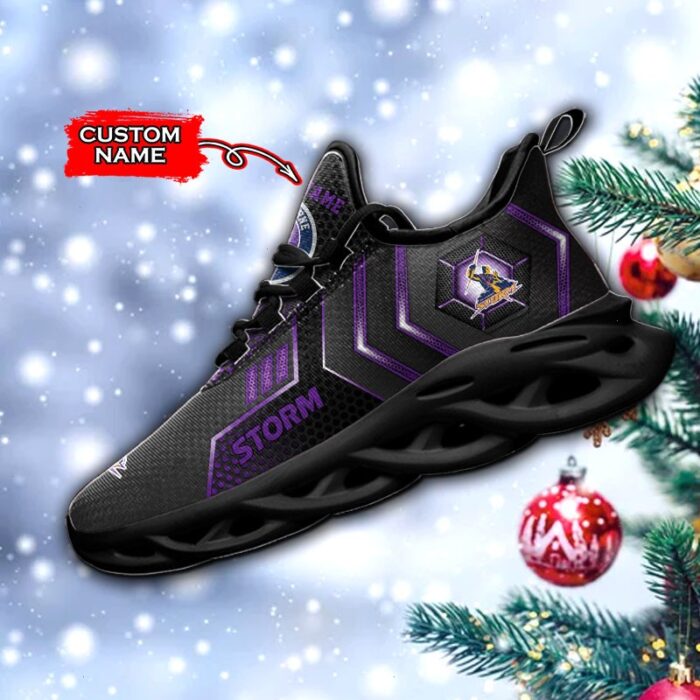 NRL Melbourne Storm Max Soul Sneaker Custom Name D02