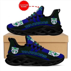 NRL New Zealand Warriors Custom Name Blue Green Max Soul Shoes V1