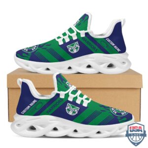 NRL New Zealand Warriors Custom Name Blue Green Max Soul Shoes V6