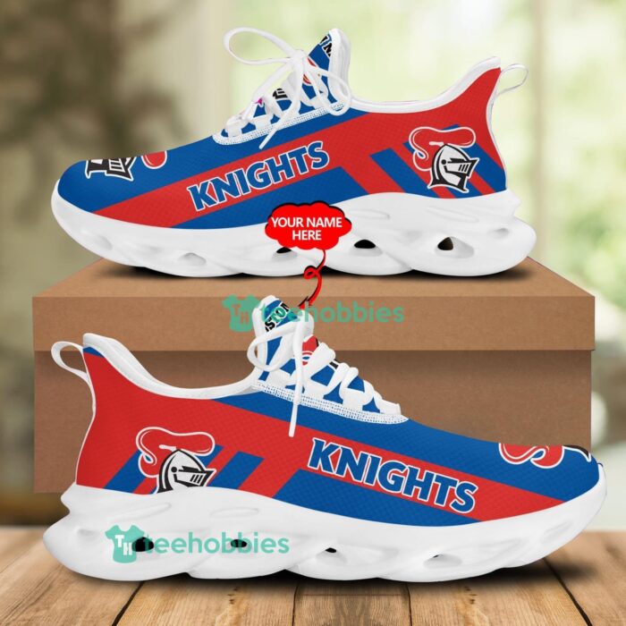 NRL Newcastle Knights Custom Name Blue Red Max Soul Shoes V6