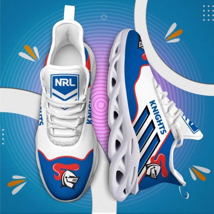 NRL Newcastle Knights White Blue Max Soul Shoes