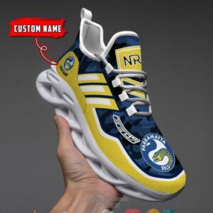 NRL Parramatta Eels Custom Name Camo Max Soul Shoes