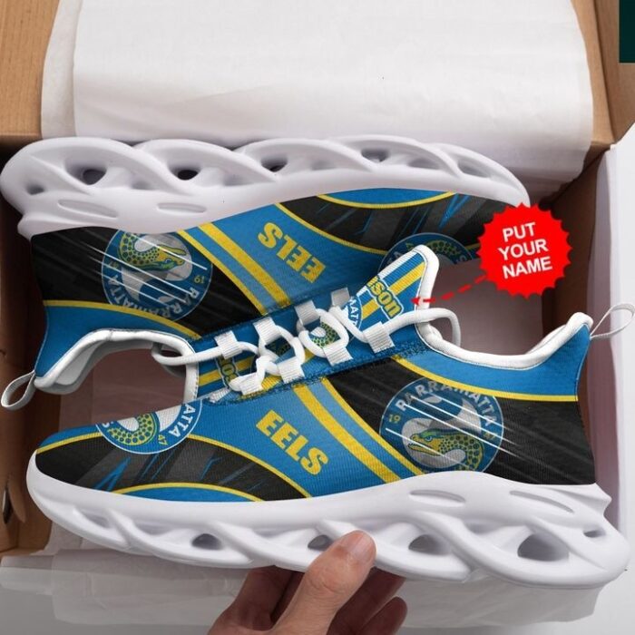 NRL Parramatta Eels Custom Name Max Soul Shoes