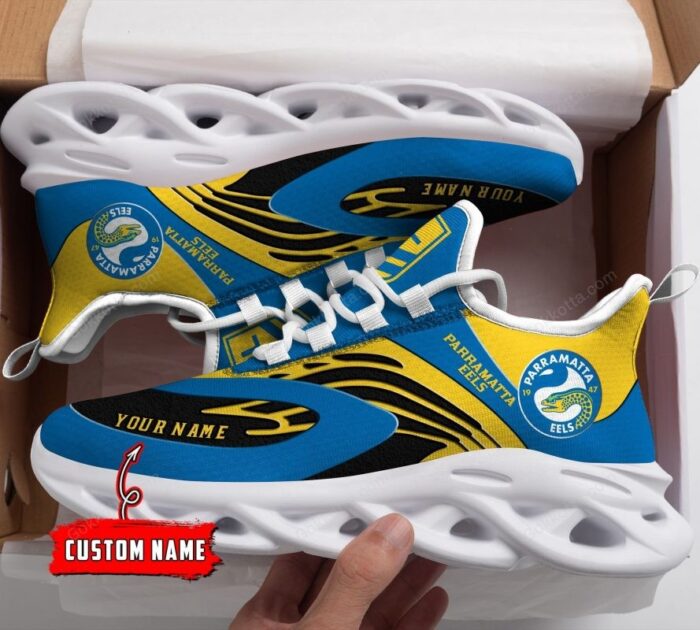 NRL Parramatta Eels Custom Name Max Soul Shoes V5