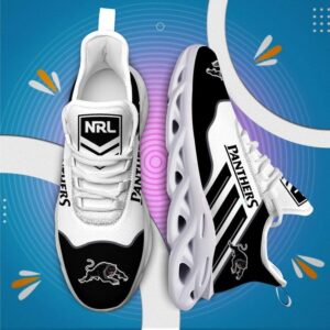 NRL Penrith Panthers Black White Max Soul Shoes