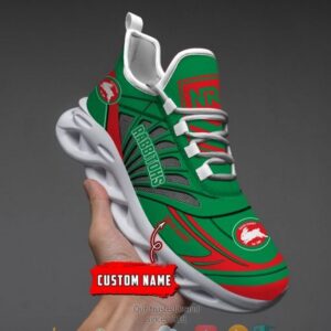 NRL South Sydney Rabbitohs Custom Name Max Soul Shoes V4