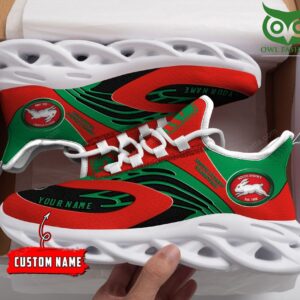 NRL South Sydney Rabbitohs Custom Name Max Soul Shoes V5