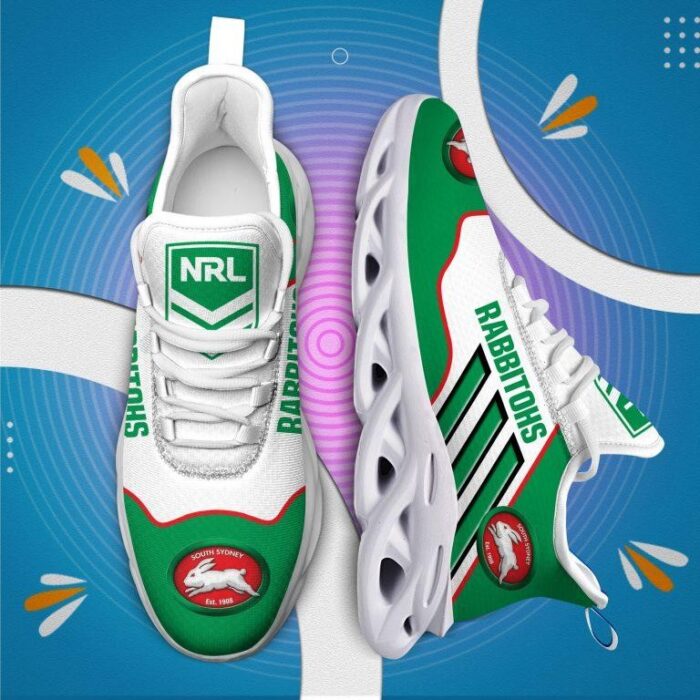 NRL South Sydney Rabbitohs Green White Max Soul Shoes