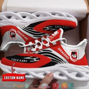 NRL St. George Illawarra Dragons Custom Name Max Soul Shoes V5