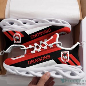 NRL St. George Illawarra Dragons Red Black Max Soul Shoes