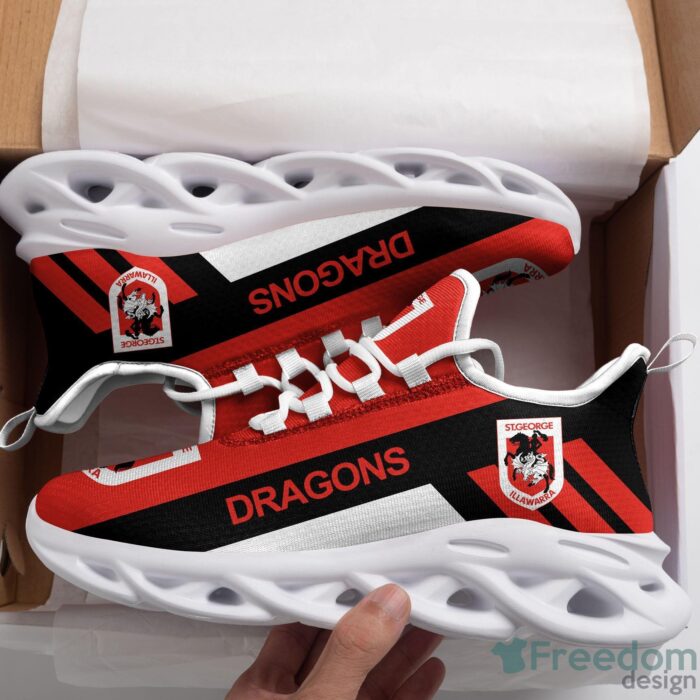 NRL St. George Illawarra Dragons Red Black Max Soul Shoes