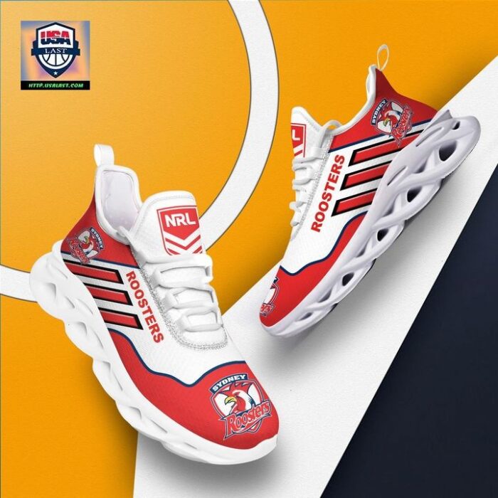 NRL Sydney Roosters White Red Max Soul Shoes