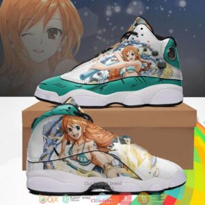 Nami Sone Piece Custom One Piece Anime Air Jordan 13 Sneaker Shoes