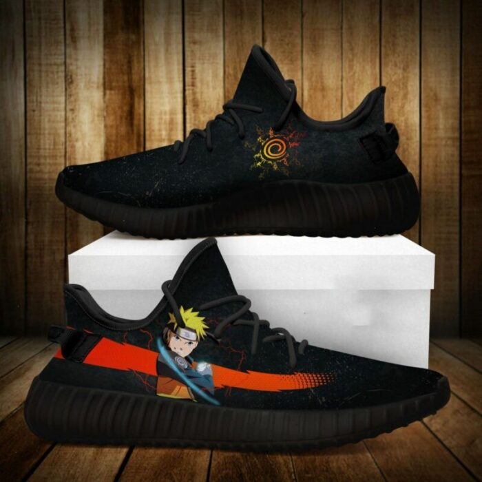 Naruto Black Yeezy Shoes