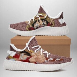 Naruto One Piece Yeezy Shoes Gift Idea For Him Son Boyfriend Father's Day Shoes Yeezy Sneakers