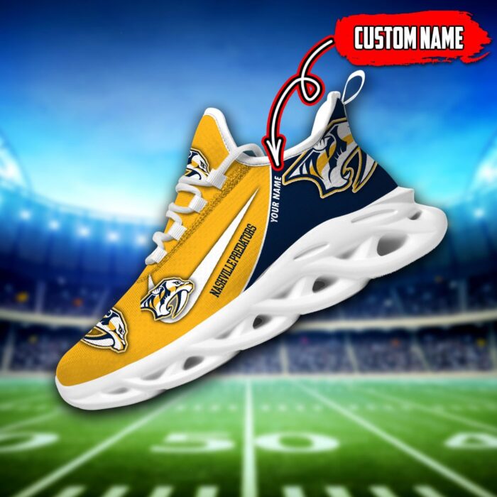 Nashville Predators Custom Name NHL New Max Soul Shoes