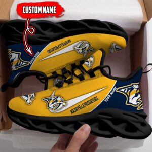 Nashville Predators Custom Name NHL New Max Soul Shoes