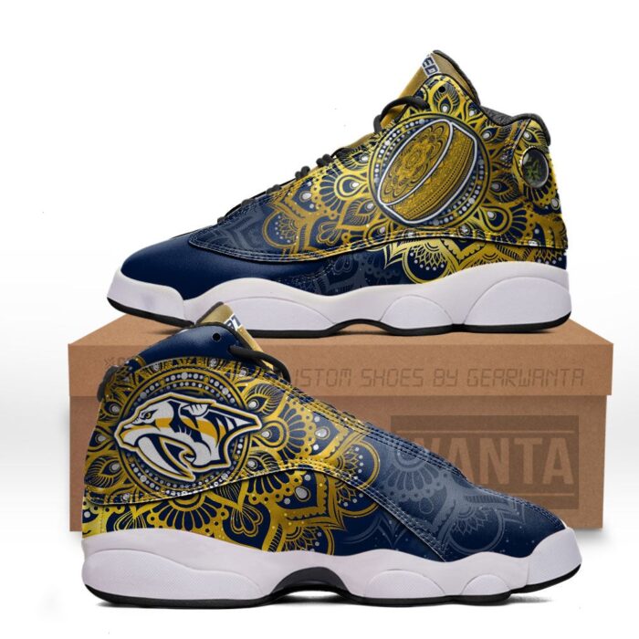 Nashville Predators Jd 13 Sneakers Custom Shoes